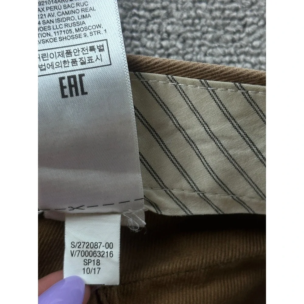 Banana Republic Cargo Pants Men 33x32 Brown Heritage Straight Twill Utility